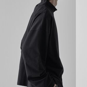 ブラック ハイネック 長袖カットソー