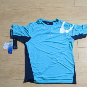 OAKLEY オークリー 半袖Tシャツ メンズ トレーニングウェア ブルー