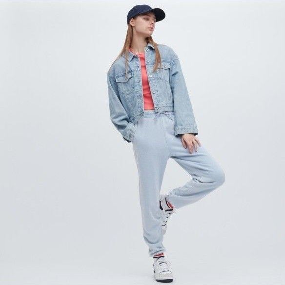 【新品未使用】UNIQLO スウェットジョガー パンツ(丈長め71cm)
