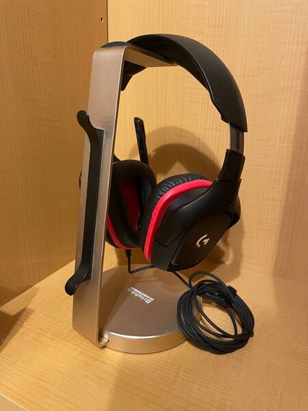 Logicool ヘッドホンとスタンド ゲーミングヘッドセット Logicool 有線 ヘッドホン ヘッドフォン ヘッドセット