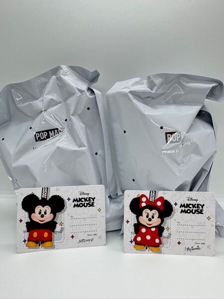 popmart ぬいぐるみキーチェーン disney Mickey Family Cute Together ミッキー ミニー
