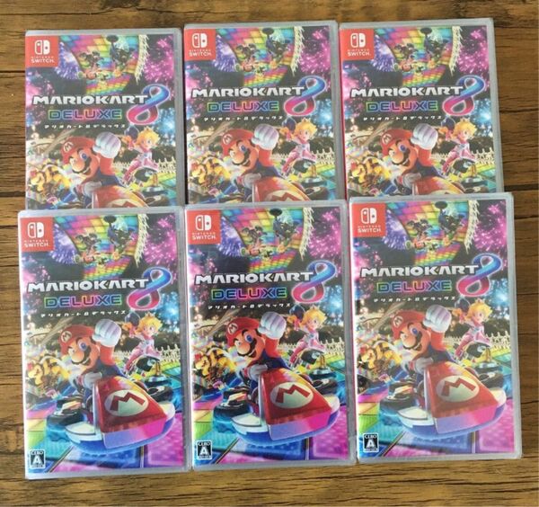 新品未開封シュリンク付きマリオカート8 デラックス Nintendo Switch 6枚セット