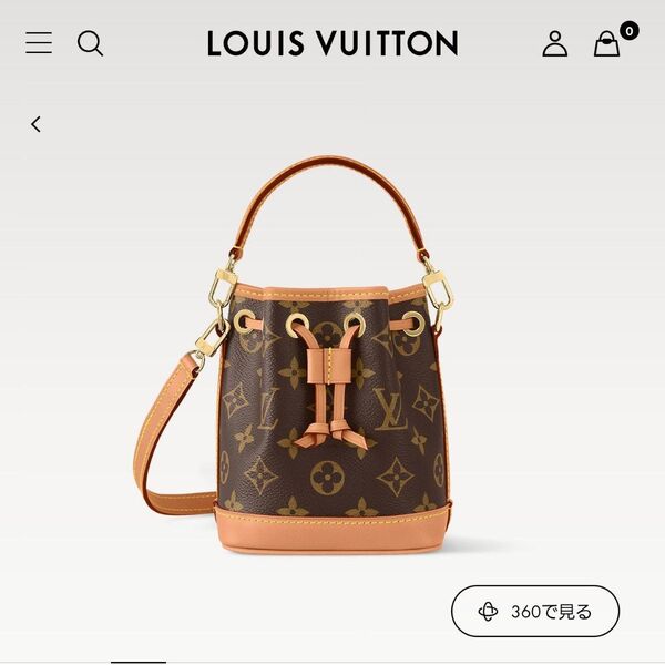 未使用に近い LOUIS VUITTON ルイヴィトン モノグラム ナノノエ