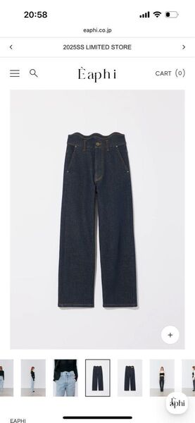 eaphi WAVE DESIGN HIGH WAIST DENIM 2