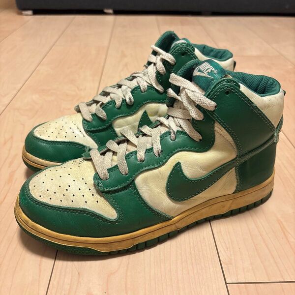 NIKE DUNK HIGH VNTG ナイキ ダンク ハイ ヴィンテージ 緑白 ナイキ NIKE DUNK スニーカー ダンク