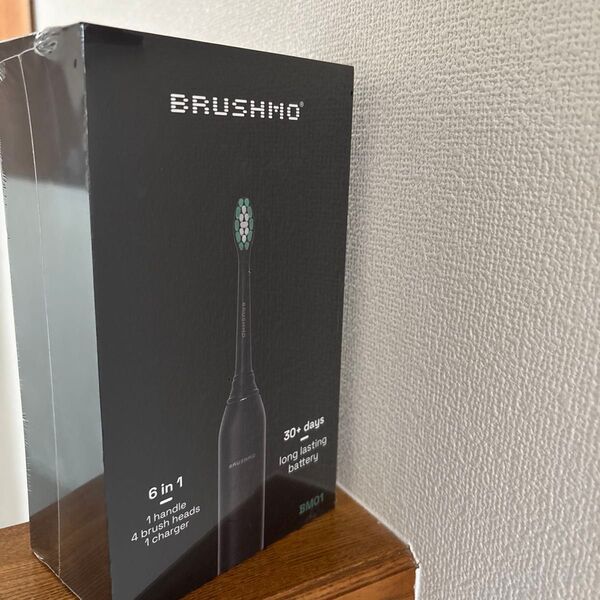brushmo 音波電動歯ブラシ 6in1 ブラック IPX7防水