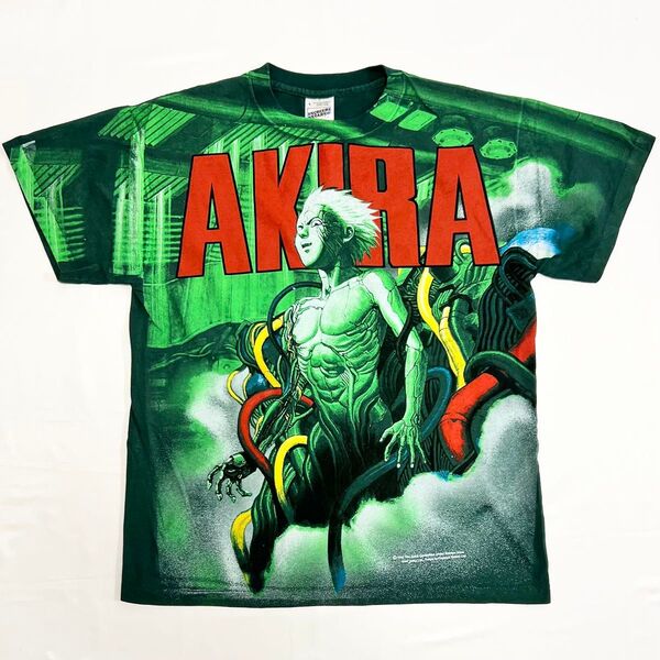 USA製 アニメ AKIRA アキラ 鉄雄 OVP XL 緑 古着 Tシャツ TEE グリーン 1988