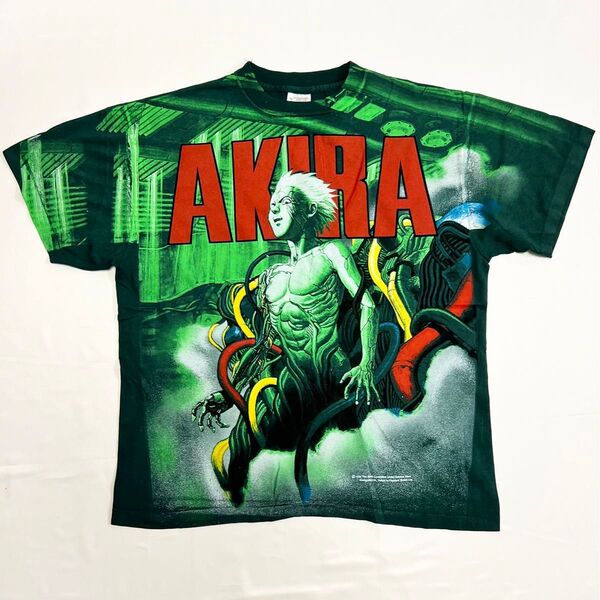 USA製 アニメ AKIRA アキラ 鉄雄 OVP XL 緑 古着 Tシャツ TEE グリーン 1988