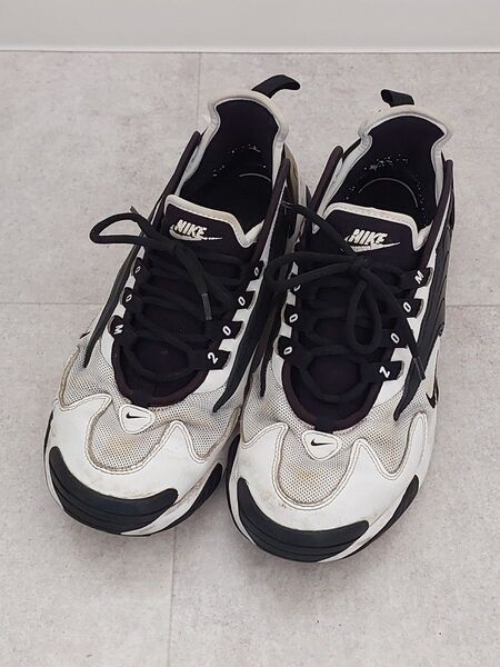 NIKE 200M 2K PLATFORM ミッドカット 白黒 27.5cm