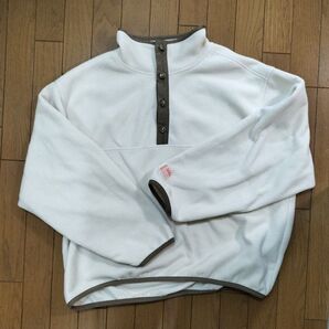 JaVa プルオーバー ハーフジップ フリース アイボリー 男女兼用