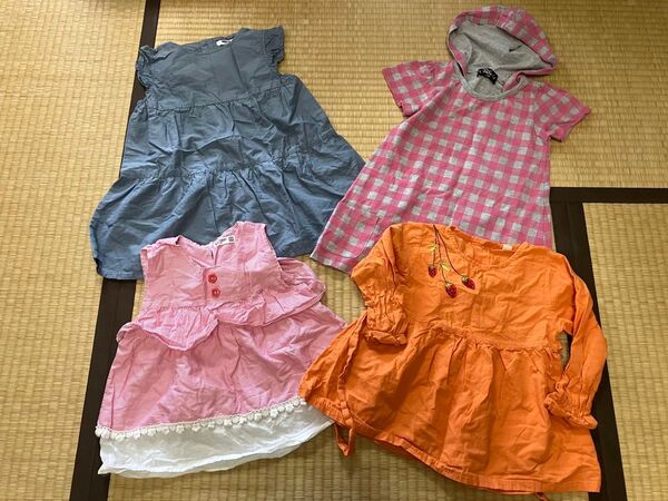 キッズ服 ワンピース・チュニック 4点セット 110cm