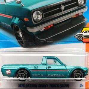 新品未開封 ホットウィール ダットサン サニートラック 1975 DATSUN SUNNY TRUCK B120 日産 ミニカー