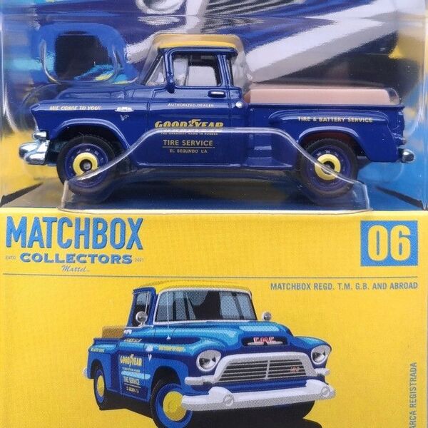 新品未開封 マッチボックス コレクターズ 1957 GMC STEPSIDE ステップサイド グッドイヤー MATCHBOX