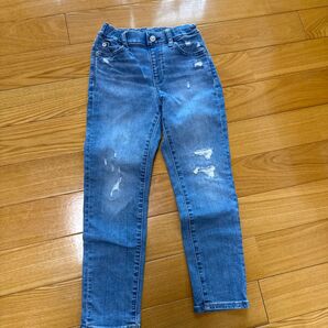 ユニクロ ダメージ加工 デニムパンツ サイズ120