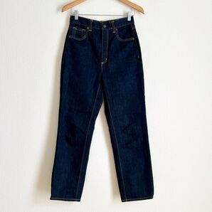 GUジーユー ハイウエストストレートジーンズ 69 NAVY サイズM 美品