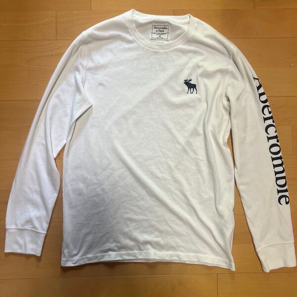 アバクロ 長袖ロングTシャツ XSサイズ ホワイト