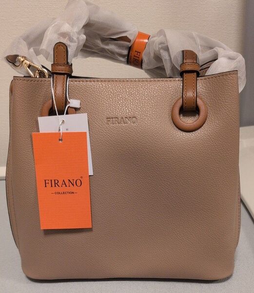 FIRANO 2wayハンドバッグ ショルダーバッグ モカ 未使用