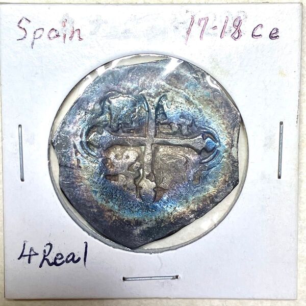 スペイン 17-18世紀 4レアル銀貨