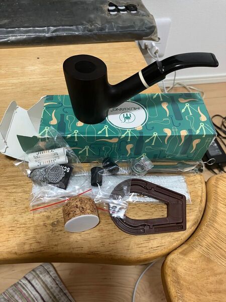 新品 黒檀製パイプ 自立型(?) ツールセット 8ミリフィルター 外箱無し