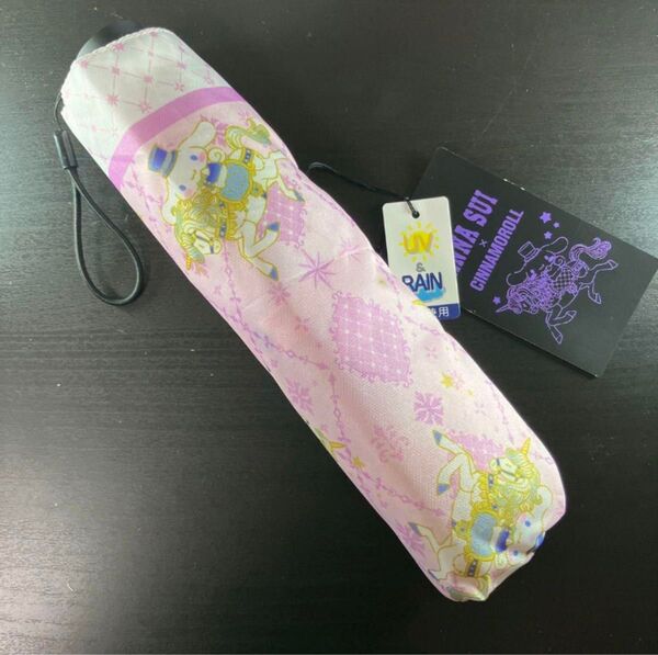 新品 ANNA SUI アナスイ サンリオコラボ シナモンロール 晴雨兼用折りたたみ傘