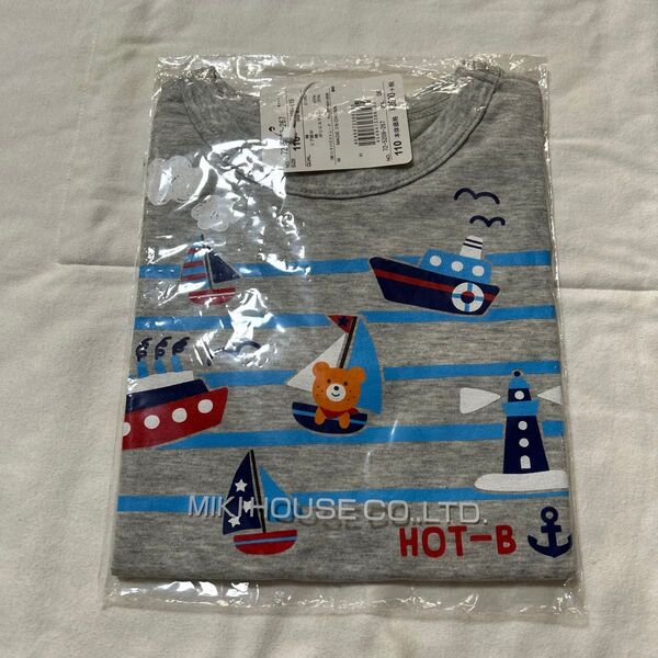 ホットビスケッツ Tシャツ 半袖 グレー マリン