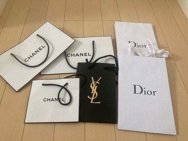 CHANEL Dior YSL ショッパー 6点 まとめ売り