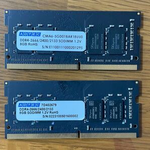 ADTEC DDR4 2666 16GB (8GB×2枚)
