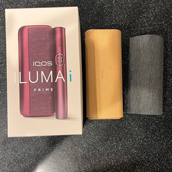 新品と美品 IQOS ILUMA i プライム 電子タバコ 本体2個 ガーネットレッド ミッドナイトブラック 付属品あり