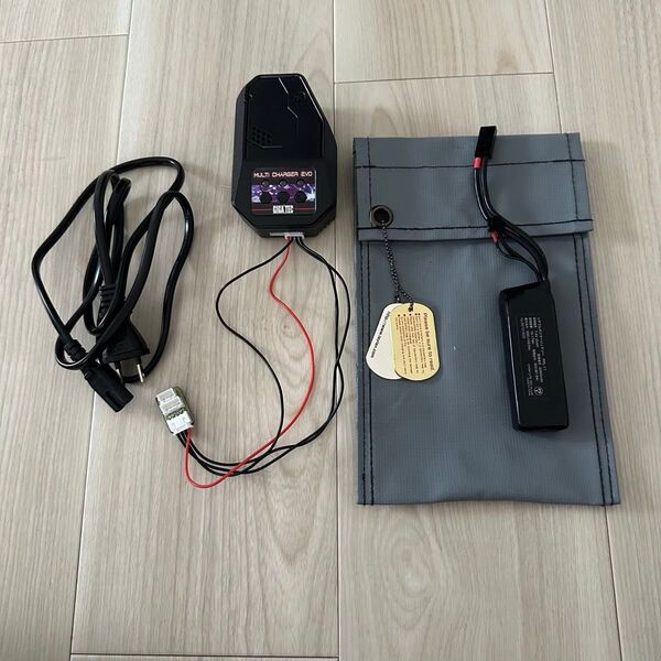 サバゲー バッテリー LAYLAX GigaTec リポ 充電器 マルチチャージャー セーフティバッグ ミニバッテリー