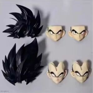 S.H.Figuarts用 ドラゴンボールZ 孫悟空 ベジータ カスタム品ヘッドパーツ