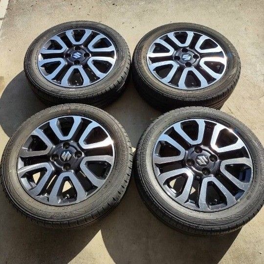 スズキ ハスラー Jスタイル 純正 15インチ 165/60R15 4.5J +45 4H PCD100 4本セット
