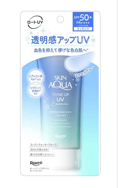ロート製薬 スキンアクア トーンアップUVエッセンス ブルー 80g