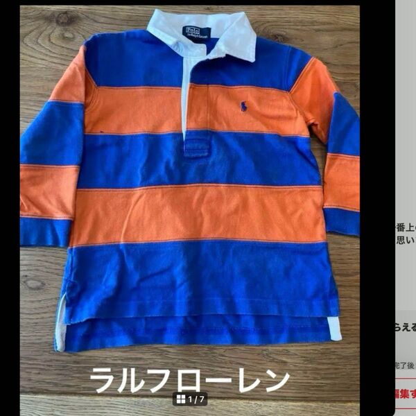 ラルフローレン Ralph Lauren 3T 90 100 ラガーシャツ ボーダー ラルフローレン POLO キッズ
