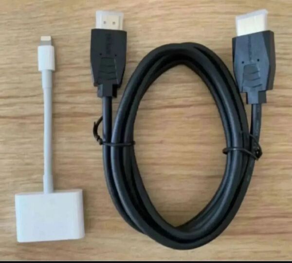 【純正】Lightning -Digital AVアダプタ A1438 アップルApple HDMIケーブル(新品)付き