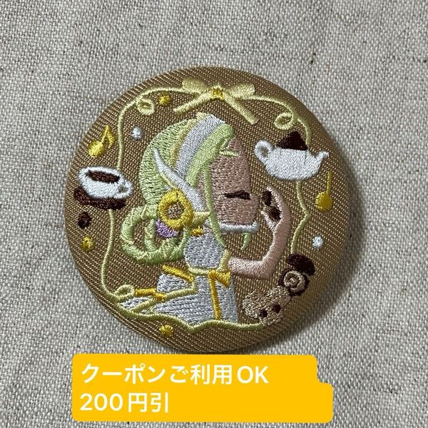 ももこ 刺繍缶バッジ 新品未使用 ビスケットなし おジャ魔女どれみ パティシエ服
