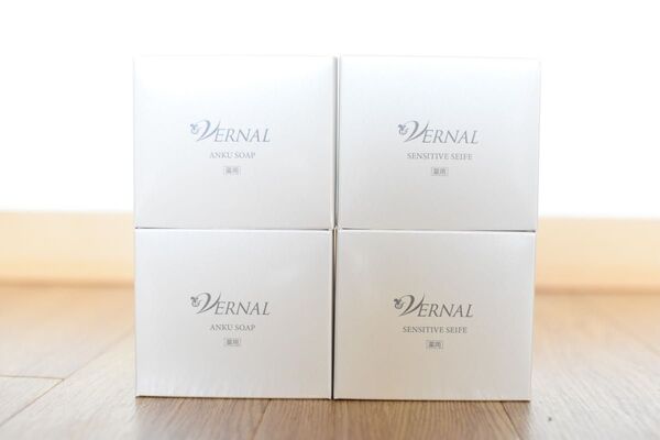 ヴァーナル石鹸 アンクソープ×2個、センシティブザイフ×2個