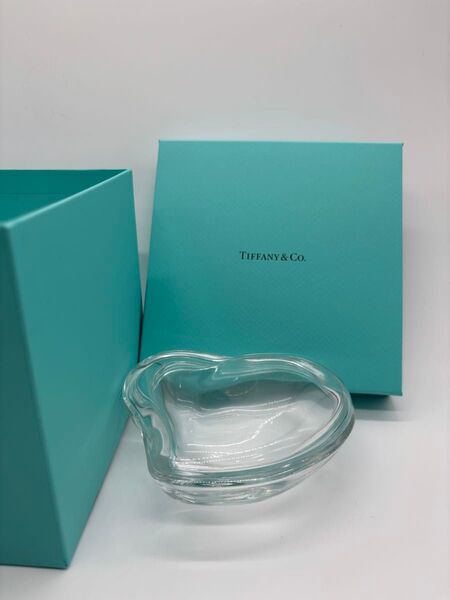 Tiffany & Co. ハート型 ガラス小物入れ