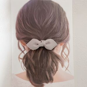 【重ねリボン】ヘアアクセ ハンドメイド 結婚式高見え