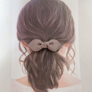 【重ねリボン】ヘアアクセ ハンドメイド 結婚式 高見え