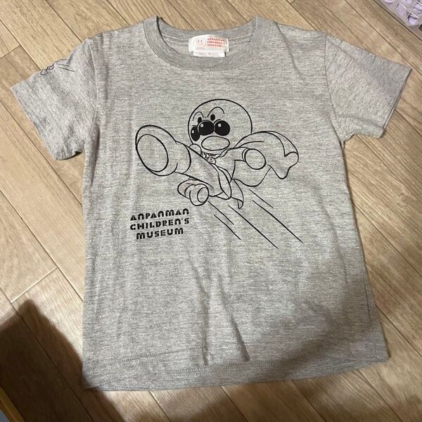 120cm Tシャツ アンパンマン ミュージアム グレー バイキンマン