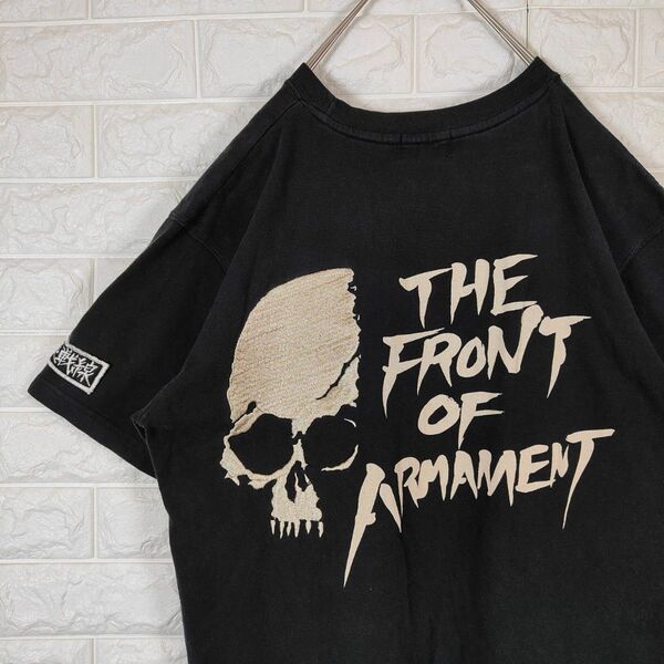 CROWS TFOA 5代目武装戦線 Tシャツ デカロゴ 刺繍半袖 ブラック L