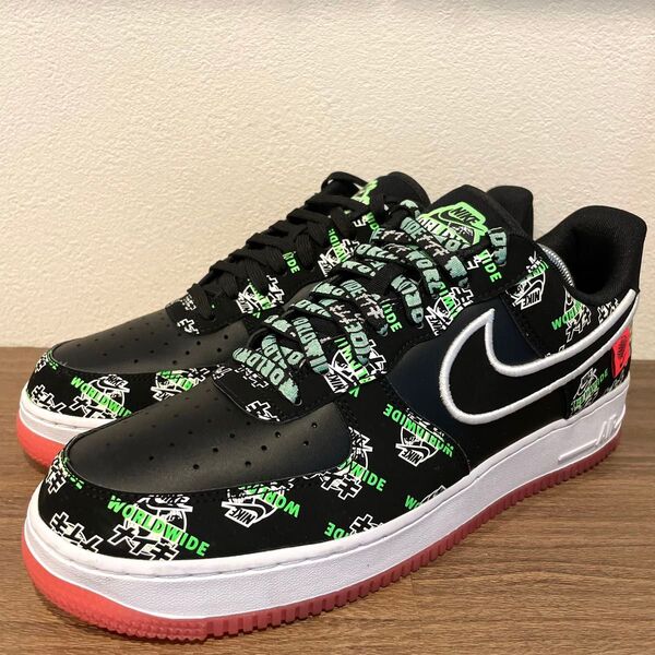 NIKE AIR FORCE 1 07 LV8 WW ナイキ エア フォース ワン ワールドワイド ブラック DA1343-003