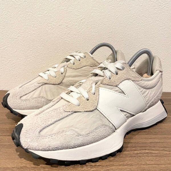 New Balance ニューバランス MS327CQ ベージュ レディース ローカットスニーカー カジュアル 23cm