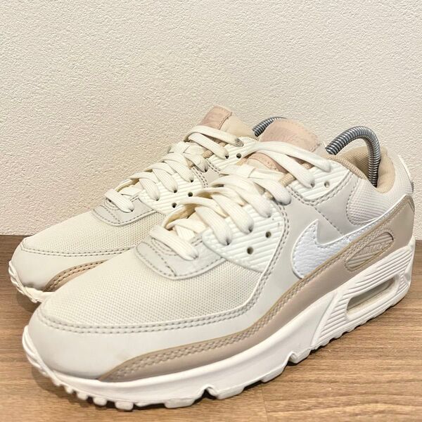 NIKE WMNS AIR MAX 90 ナイキ エア マックス 90 ベージュ レディース ローカットスニーカー 24.5cm