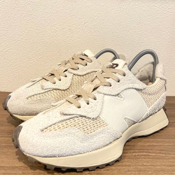 NEW BALANCE ニューバランス U327WVA ベージュ レディース ローカットスニーカー カジュアル 24cm