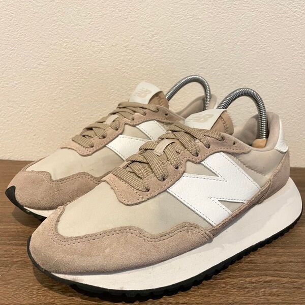 New Balance ニューバランス WS237YB ブラウンホワイト レディース ローカットスニーカー 23.5cm