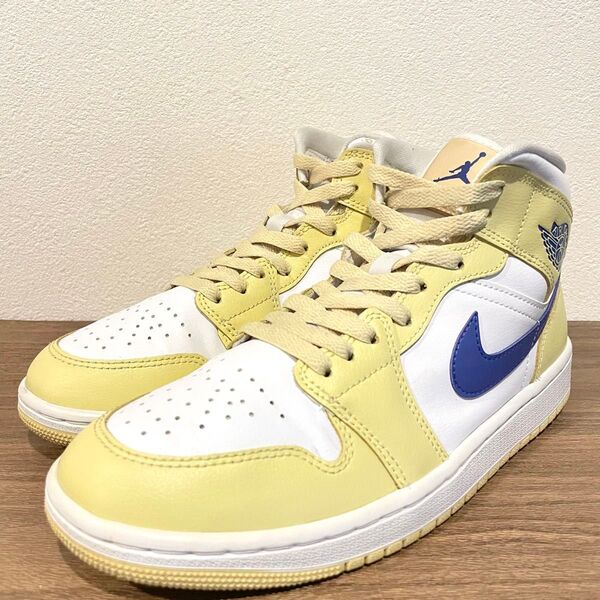 NIKE WMNS AIR JORDAN 1 MID LEMON WASH ナイキ エア ジョーダン ワン ミッドレモンウォッシュ