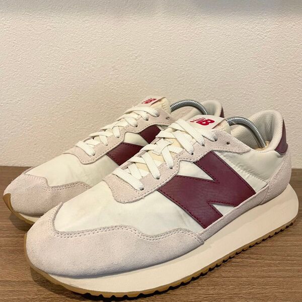 New Balance ニューバランス MS237SB ホワイトワイン メンズ ローカットスニーカー カジュアル 28cm