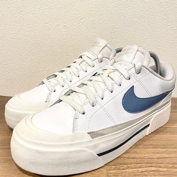 NIKE W COURT LEGACY LIFT ナイキ コート レガシー リフト ホワイトブルー DM7590-104