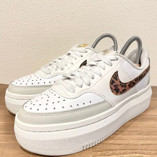 NIKE W COURT VISION ALTA LTR ナイキコートビジョン アルタ ホワイトレオパード DO2791-100